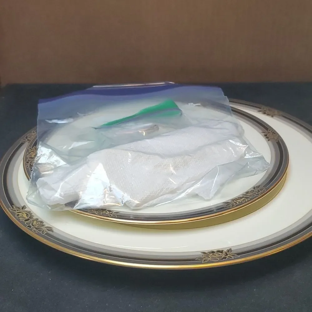 Noritake Spellbinder RARE 2-Tier Tidbit Tray Gold Trim